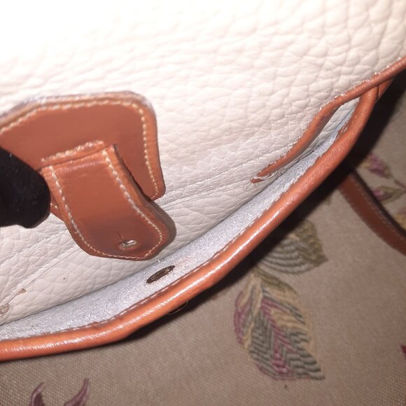 SOLD! Dooney & Bourke Leather Mini Dover Crossbody Vintage Hand Painted - Picture 11 of 16